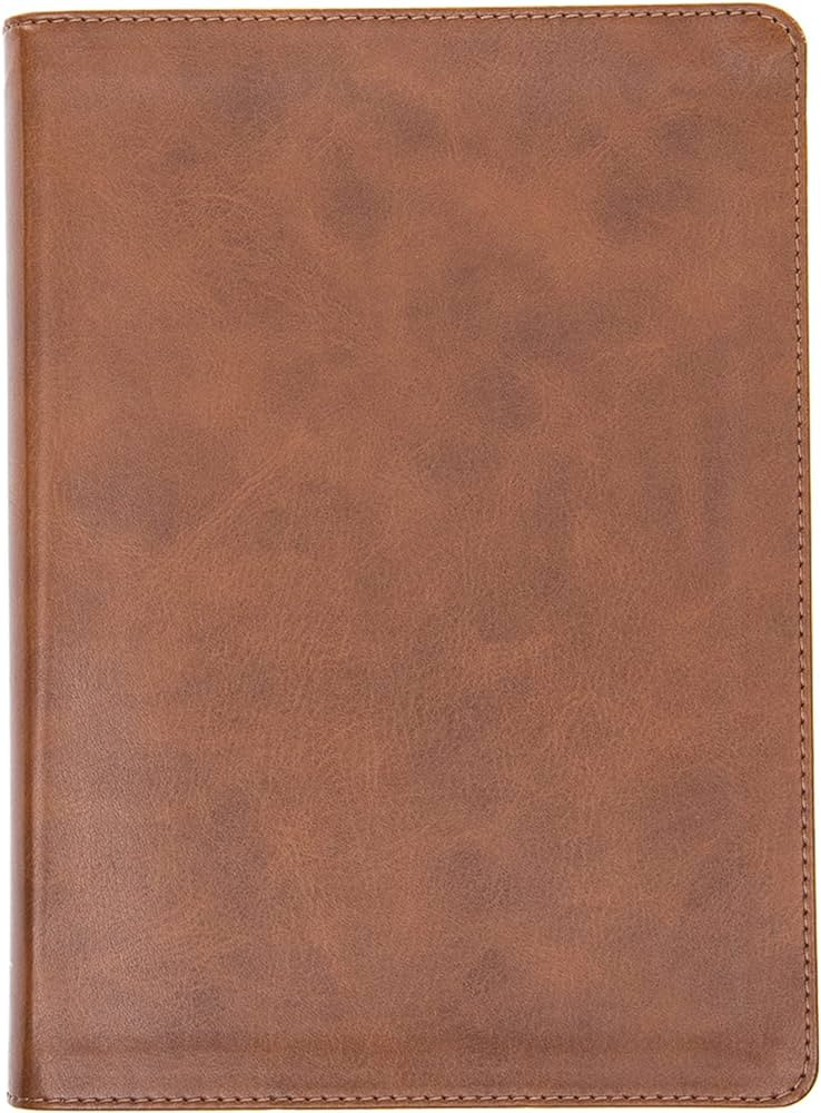 CSB He Reads Truth Bible, Saddle LeatherTouch, Black Letter, Wide Margins, Journaling Space, Stud... | Amazon (US)