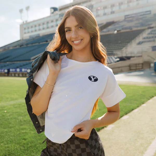 BYU Boss Tee, White | Albion Fit