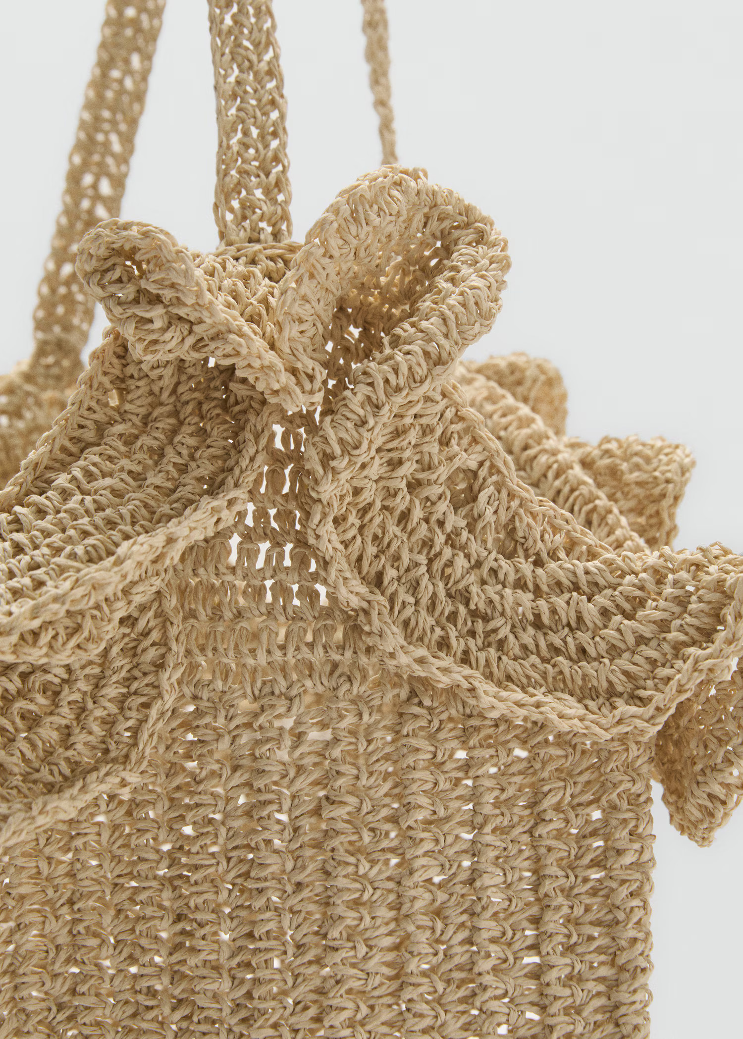 Natural fibre sack bag | Mango (US/MX/AU)