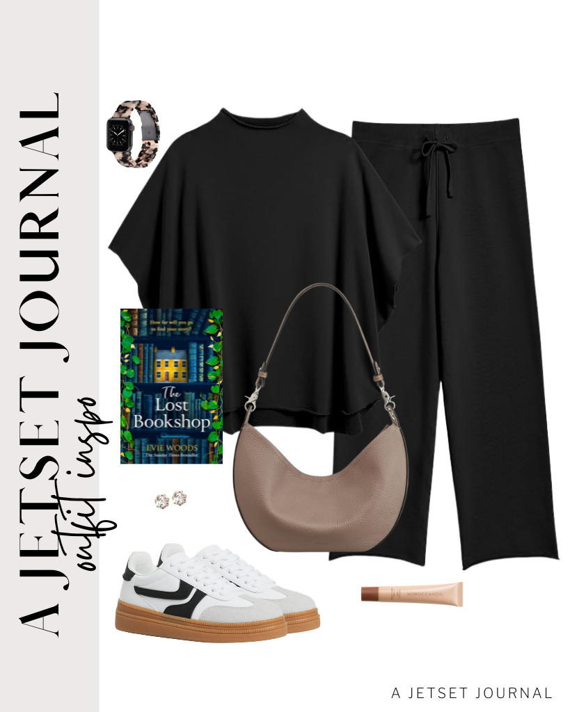 You can never go wrong with this two-piece crew neck top and wide-leg pants. It’s a comfy, stylish outfit that pairs well with Dr. Scholl’s Time Off sneakers. Finish the look with a light make-up and this Moroccanoil lip balm. 

 #LTKSeasonal #LTKTravel