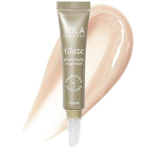 TULA Skin Care Glaze Plumping Lip Treatment - Hydrating & Glossy Lip Balm with Hyaluronic Acid & ... | Amazon (US)