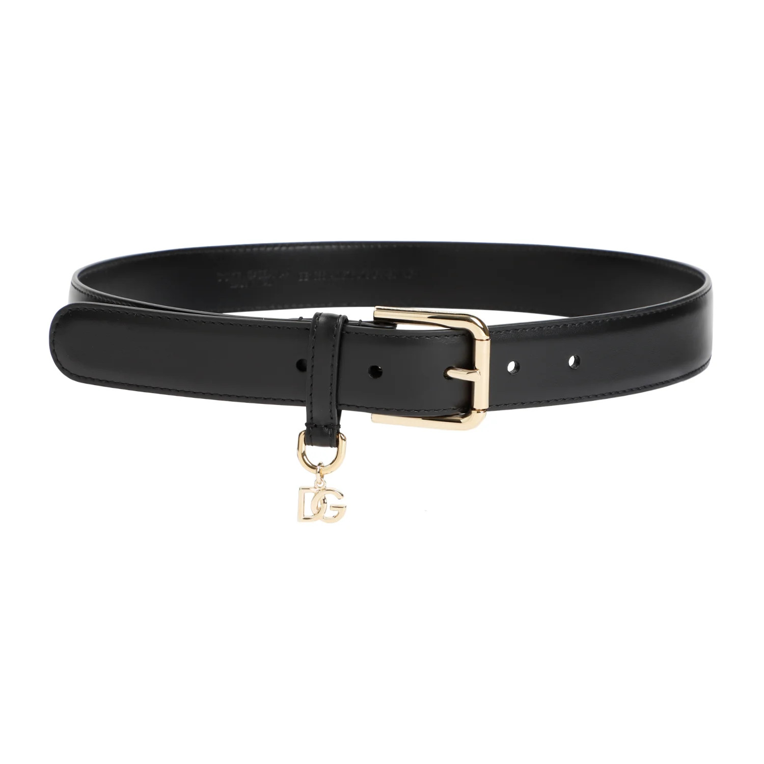 Dolce & Gabbana DG Logo Plaque Belt | Cettire Global