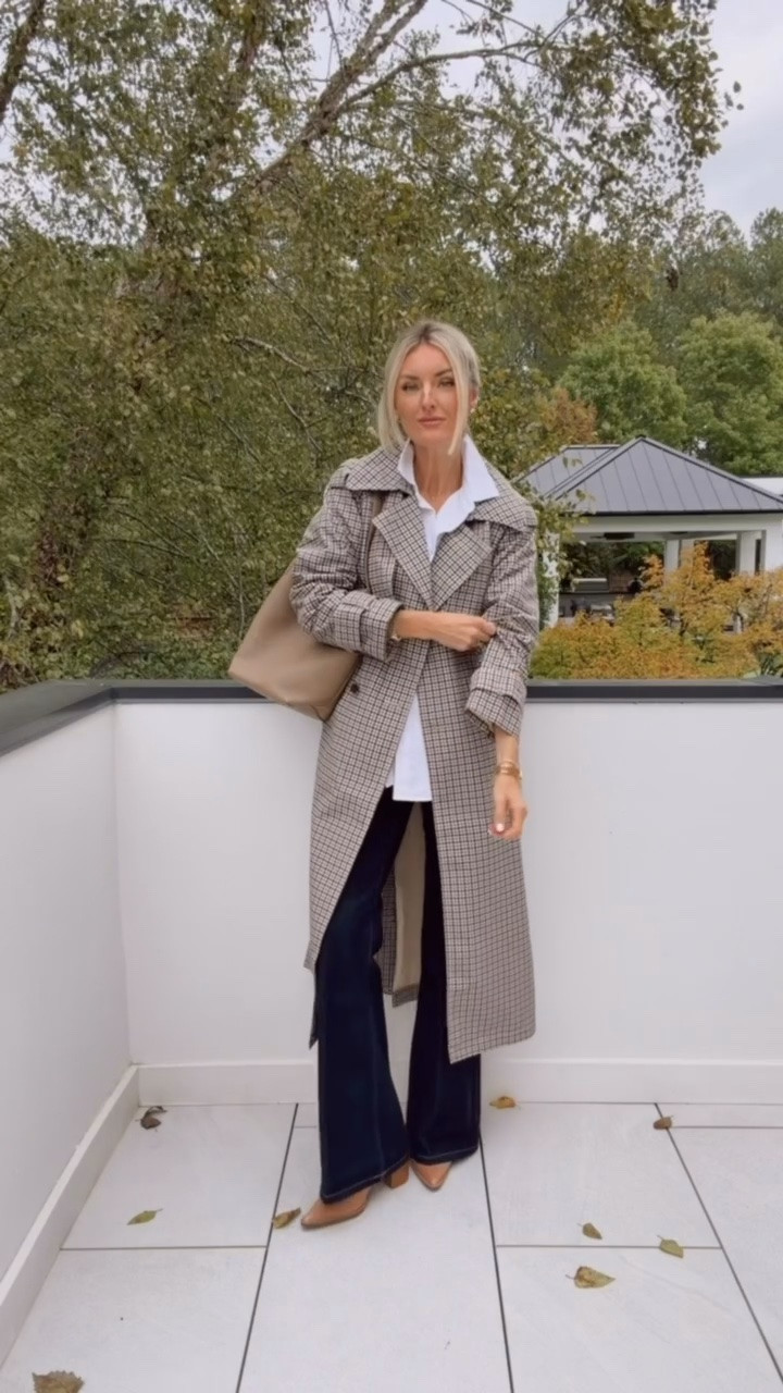 This plaid trench coat is stunning for fall! Abercrombie has been one of my go-to’s for trench coats over the years! Wearing S in coat, M in button down, & 25 in jeans!

Loverly Grey, Abercrombie, plaid trench coat, wide leg jeans, fall staples, white button down, fall outfit inspo 

#LTKootd #LTKSeasonal