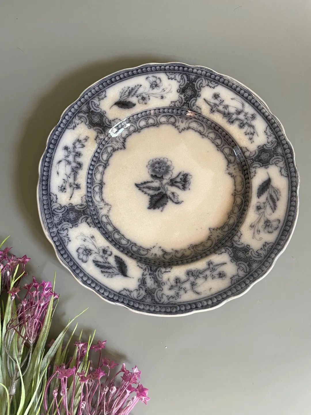 Antique 1860s Swedish RÖRSTRAND Porcelain Plate / SPERANZA Pattern 1862-1883 / Blue & White / Fl... | Etsy (US)