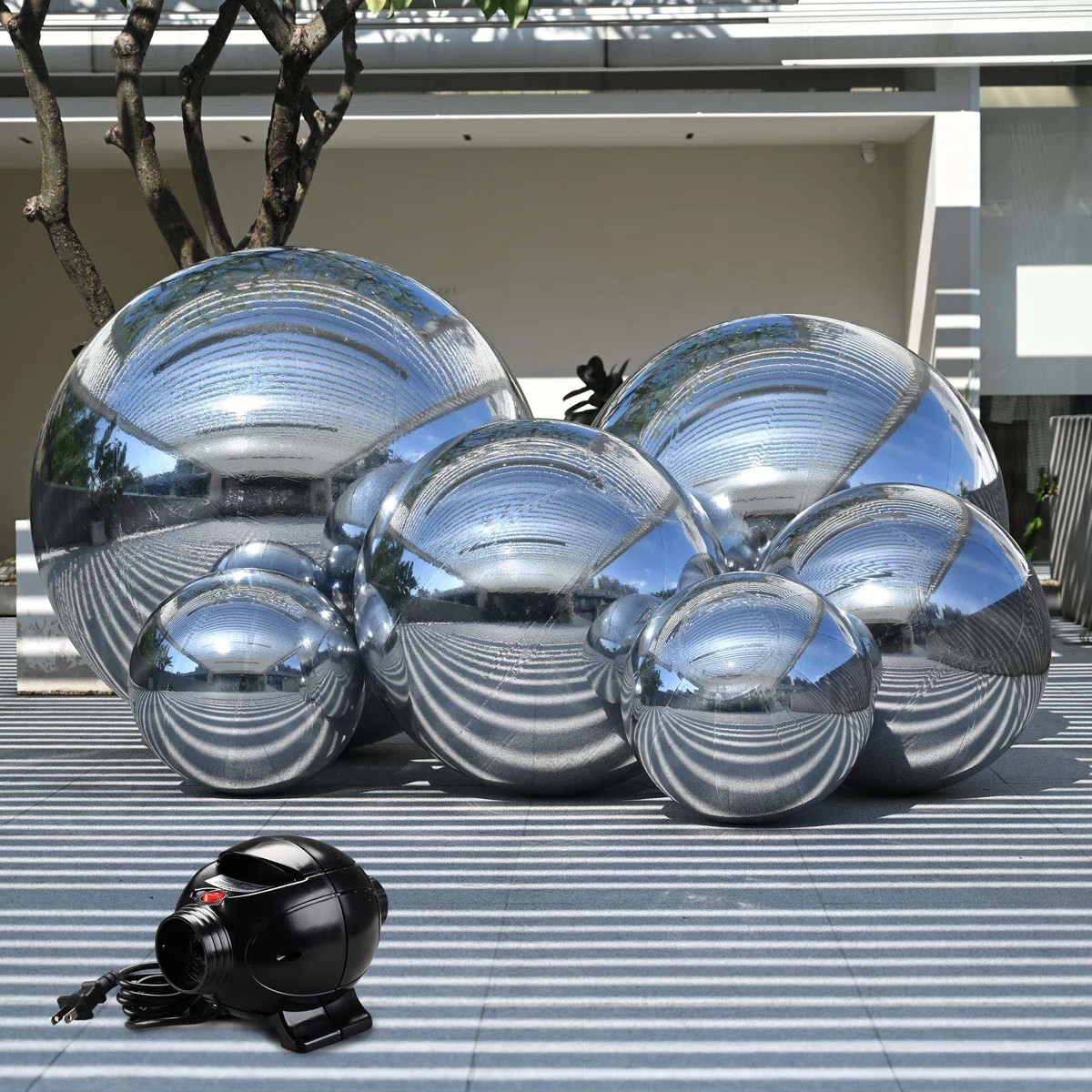 Abston 6PCS Inflatable Mirror Ball Giant Reusable Hanging Large Disco Balloon Decoration for Part... | Wayfair North America