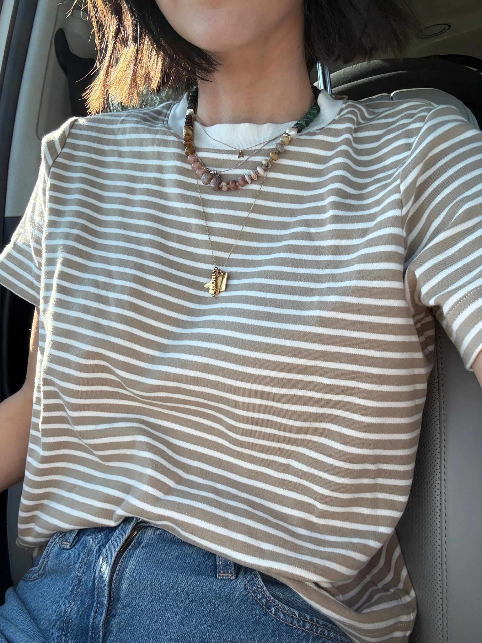 Striped are sooo in!

Size small

Tiny tags, Anthro, @Anthropologie , old navy, striped shirt outfit, jewelry, necklaces, Hallie ragan

#LTKootd #LTKmomlife #LTKgrwm