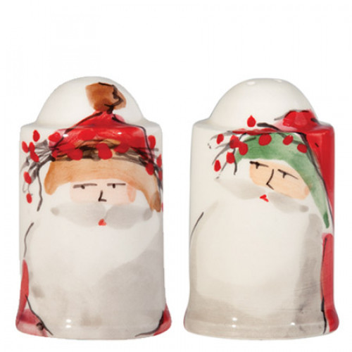 Vietri Old St. Nick Salt   Pepper Shaker Set | Gracious Style
