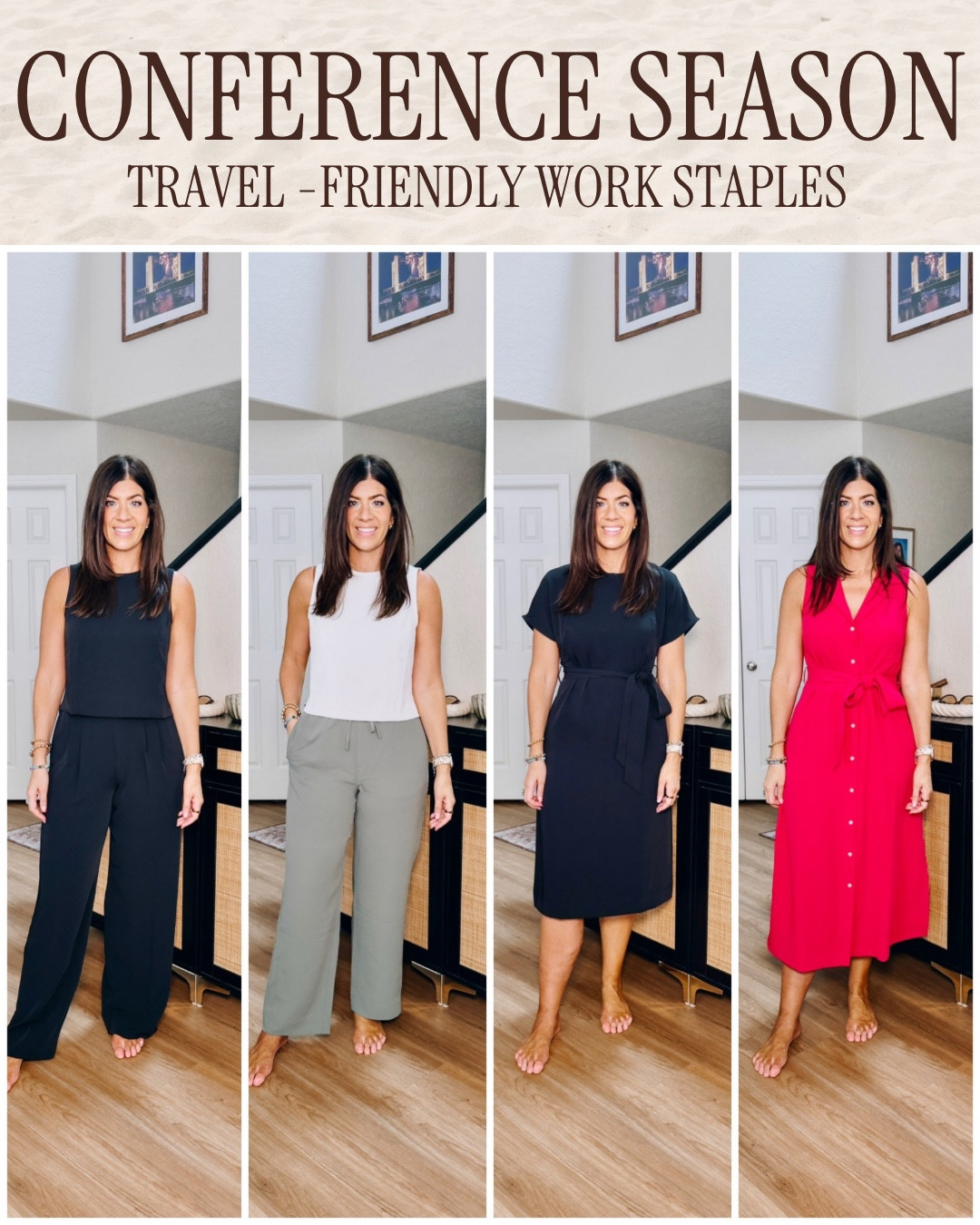 Travel friendly work pieces! This fabric is amazing, light, and packable. 
I have a medium in everything and medium tall trouser 

New customers can use MEGHANXSPANX for 15% off and free shipping

@spanx #spanxpartner

#LTKMidsize #LTKWorkwear #LTKTravel