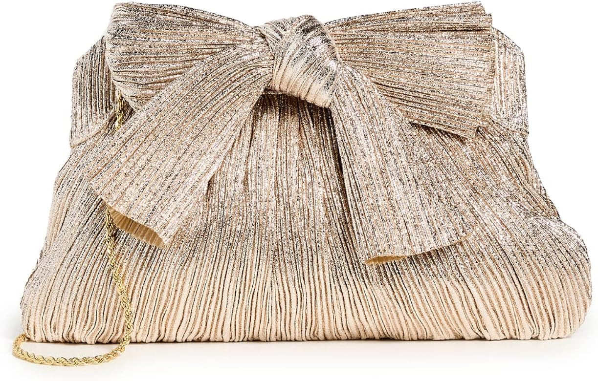 Loeffler Randall Women's Rayne Pleated Frame Clutch with Bow | Amazon (US)