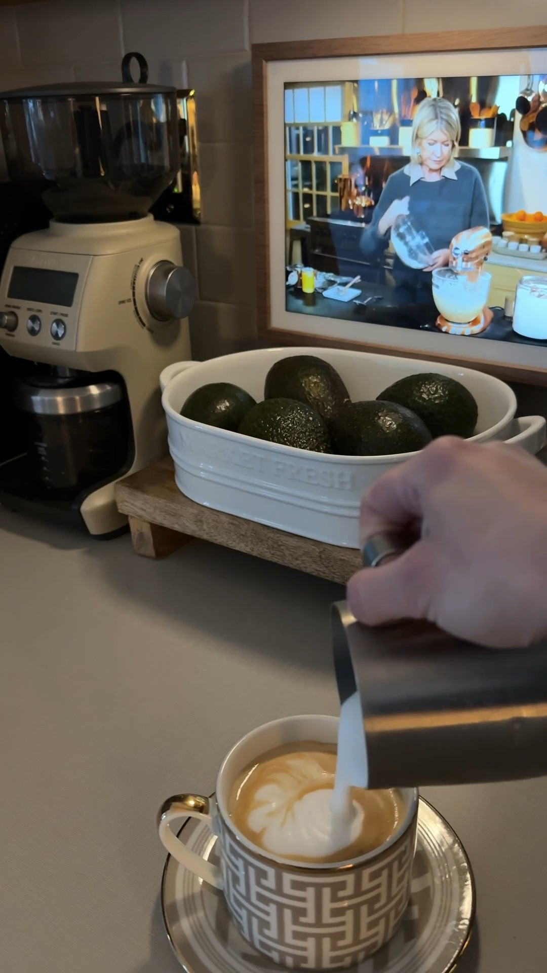 Coffee with Martha this morning ☕️ 

We’ve had our kitchen echo for almost 2 years and LOVE it. It works as a home smart hub so our lights are controlled by Alexa and our family calendar is easily accessible at all times. 

#LTKHome #LTKmorningroutine #LTKdayinmylife
