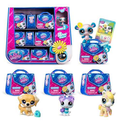 Littlest Pet Shop - Pet Surprise Display, 18 Pet Collector Set - Series 5 - LPS Gen 7, Authentic Mystery Figures, Surprise Collectible Kidult Toy, Girls, Boys, Kids, Tweens Ages 4+ - Amazon Exclusive | Amazon (US)
