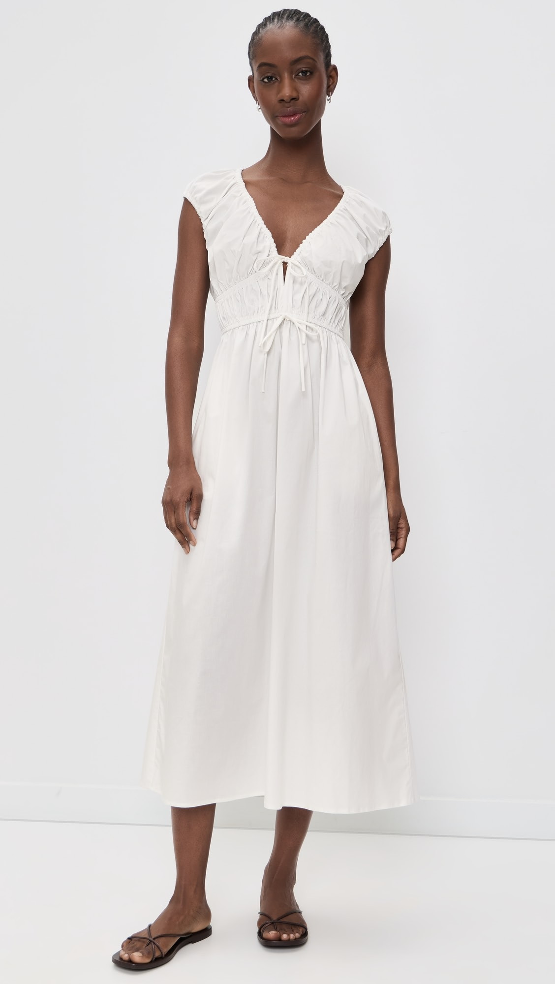 Liv Ruched Midi Dress | Shopbop