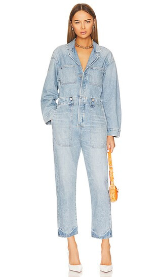 Amel Jumpsuit in Poolside | Revolve Clothing (Global)