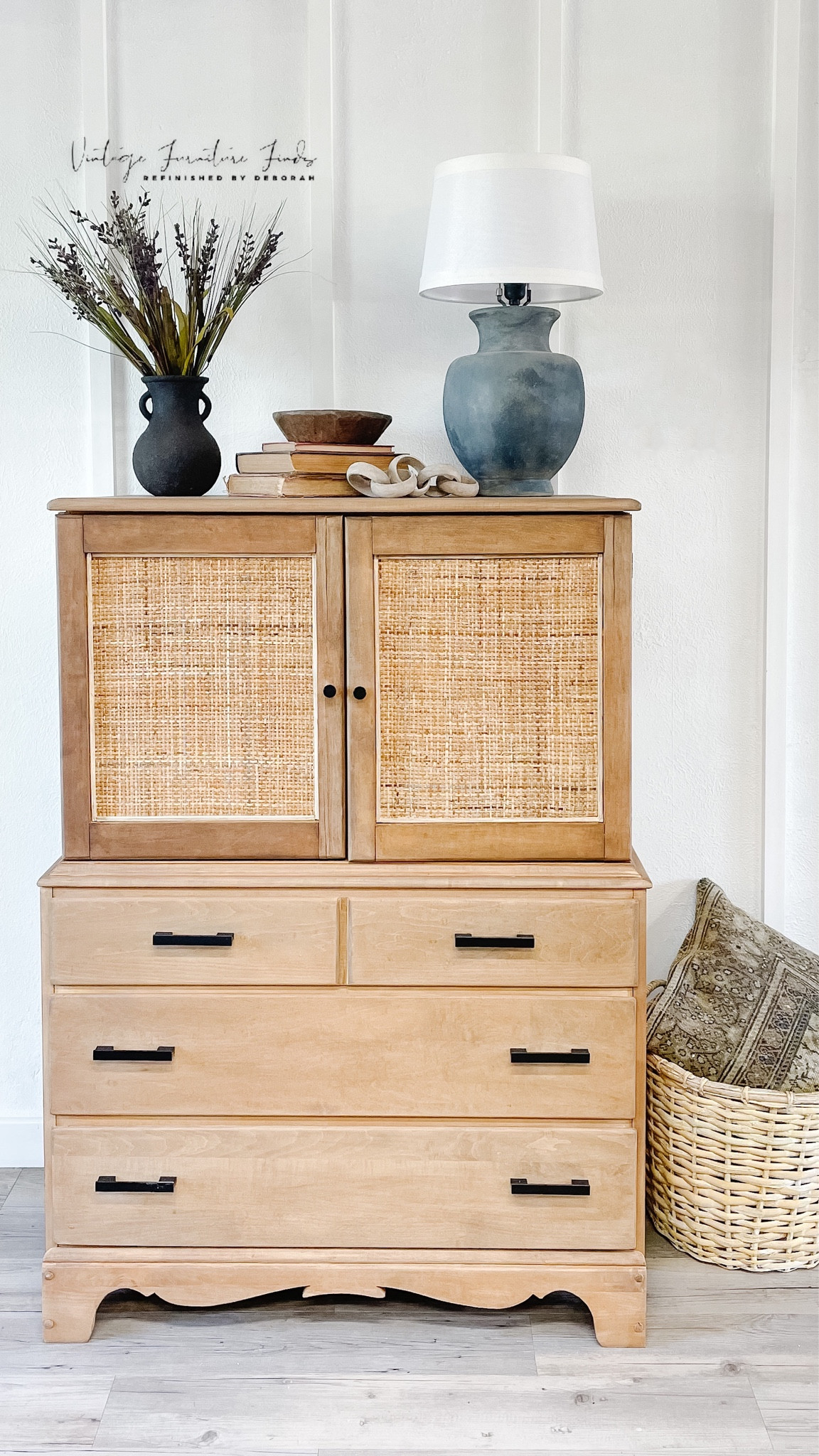 Refinished Cane Maple Dresser
Be sure to like & save this post. Please Follow my other social media page for more Furniture Flips & Tips. 🖤
IG: @vintagefurniturefinds 
FB: vintagefurniturefinds7 
TikTok: @vintagefurniturefinds 
YouTube:
@vintagefurniturefinds 

#LTKsalealert #LTKhome #LTKunder100