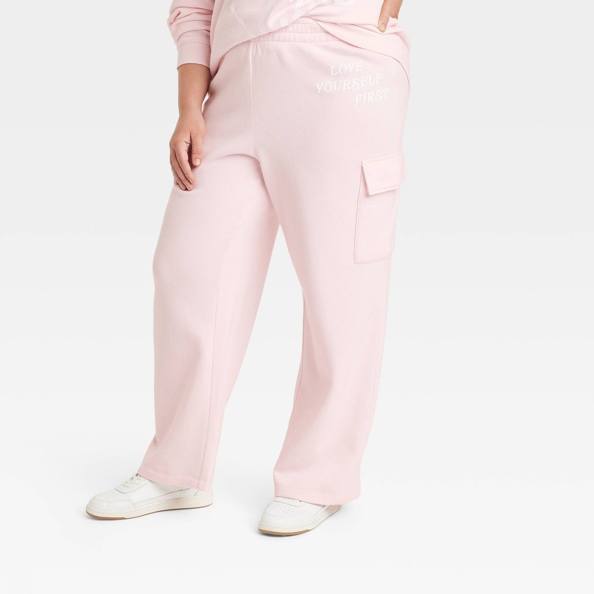 Women's Self Love Club Graphic Pants - Pink | Target