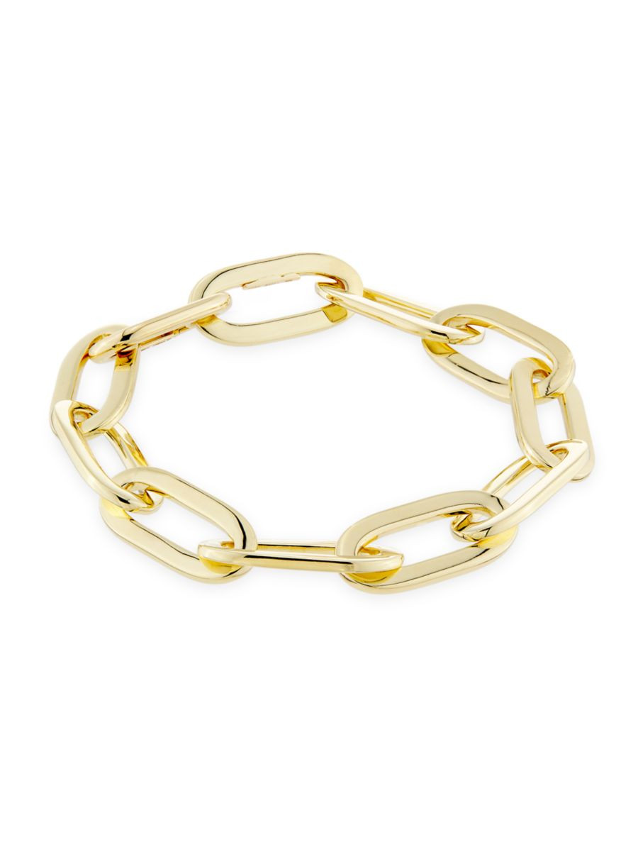 14K Yellow Gold Paper Clip Chain Bracelet | Saks Fifth Avenue