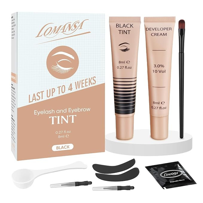 Lash Color Kit, Black Eyelash Color Kit with Natural Results, 8 ml | Amazon (US)