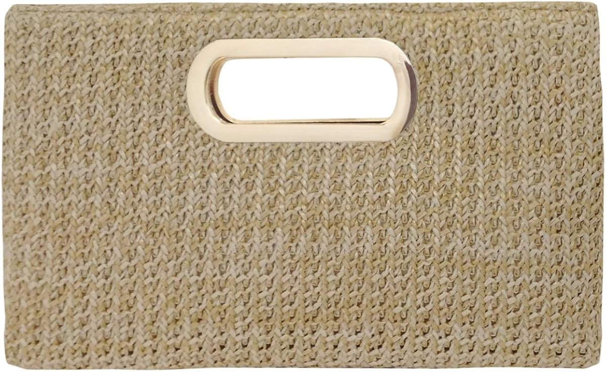 Top Handle Straw Clutch | Amazon (US)