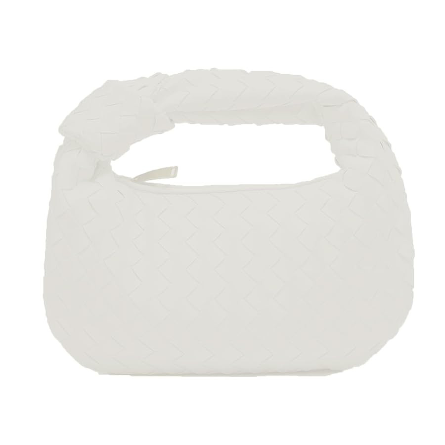 Woven Handbag for Women Knotted Top-Handle Bag Soft PU Leather Hobo Bag Fashion Ladies Evening Cl... | Amazon (US)