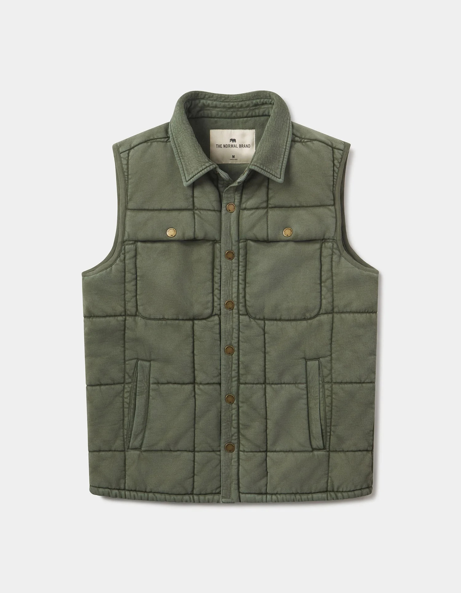 Jackie Premium Fleece Lodge Vest in Laurel Green | The Normal Brand