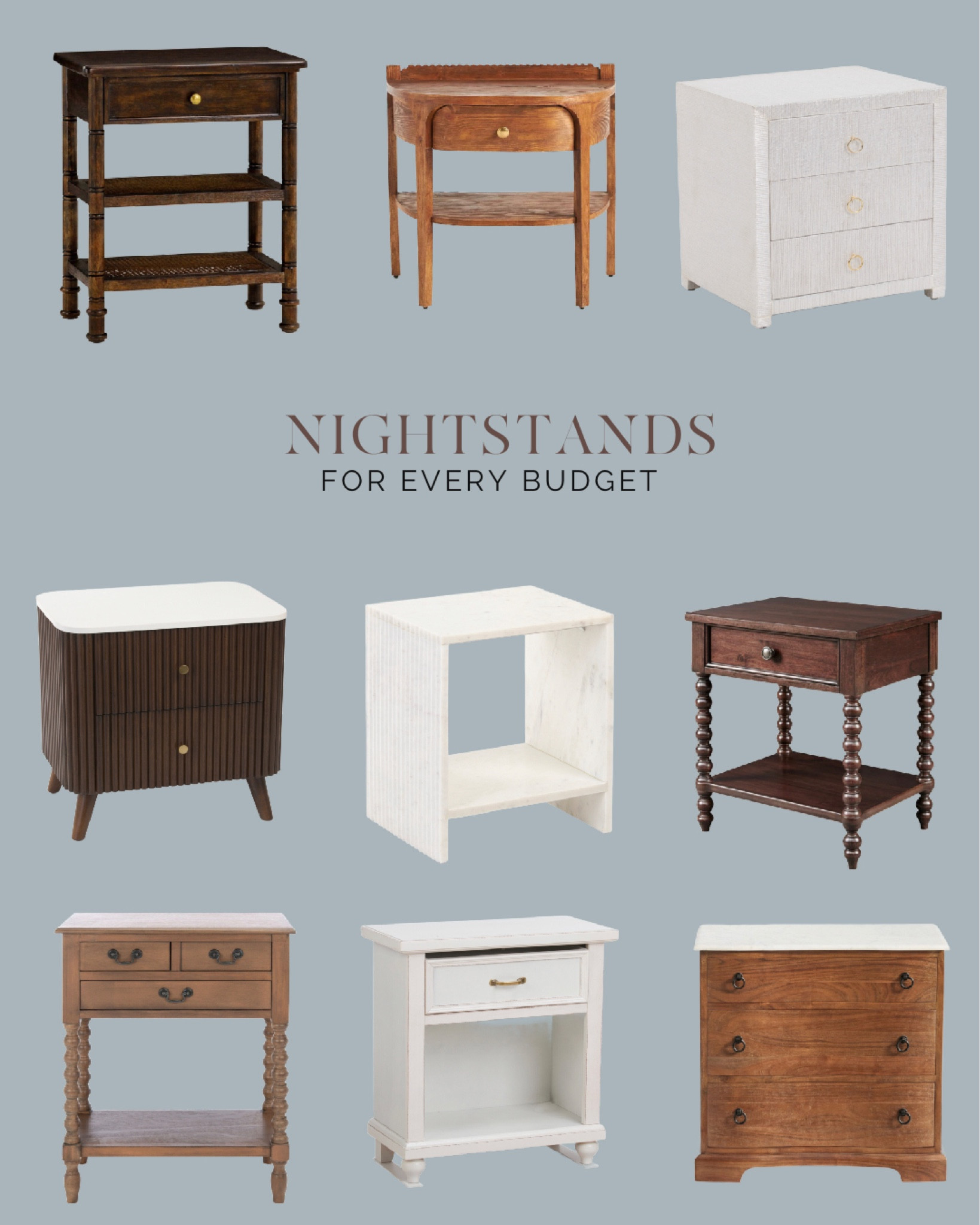 Vintage inspired and classic style nightstands for every budget 

#LTKSummerSales #LTKOver40 #LTKHome