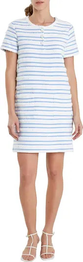 English Factory Fringe Stripe Shift Minidress | Nordstrom | Nordstrom