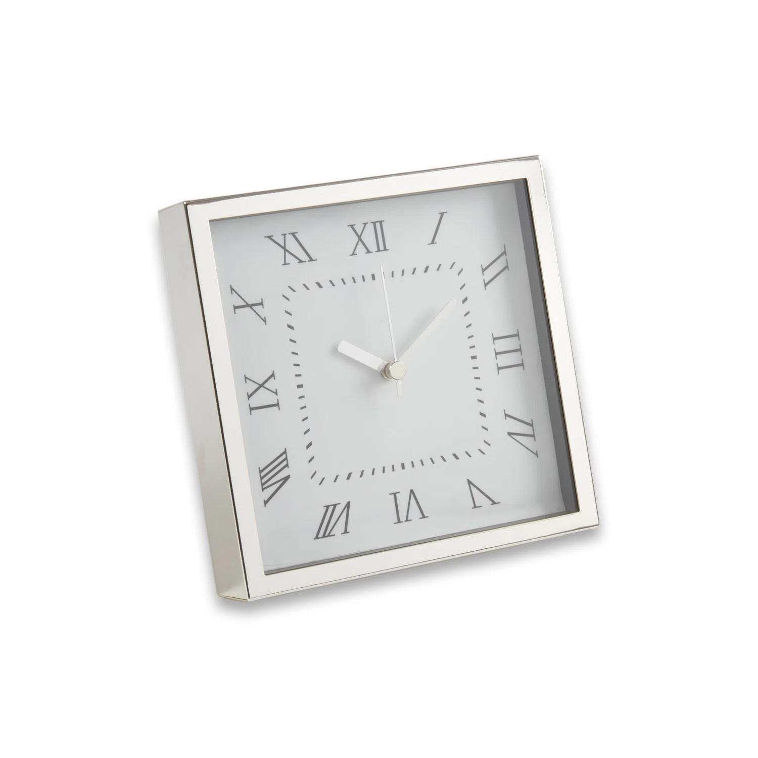 Roman Numeral Metal Quartz Movement / Crystal Tabletop Clock | Wayfair North America