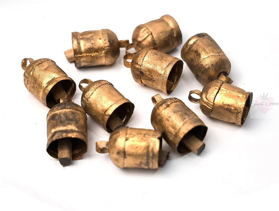 Sparkle Dreams Shabby Chic Bells Made of Tin 10 Pieces Rustic Small Cow Bells for Crafts Christma... | Amazon (US)