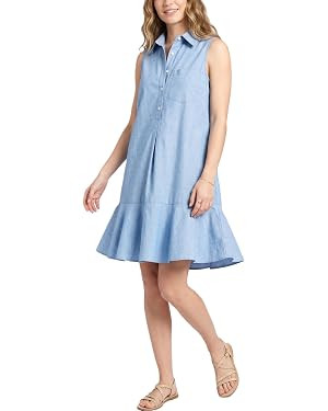 Kuraki Women's Chic Sleeveless Callahan Shirt Dress with Pockets | Amazon (US)
