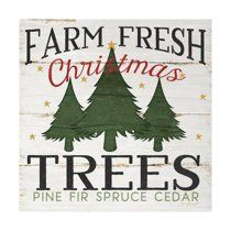 Farm Fresh Christmas Trees Print Wall Art By Jennifer Pugh | Walmart (US)