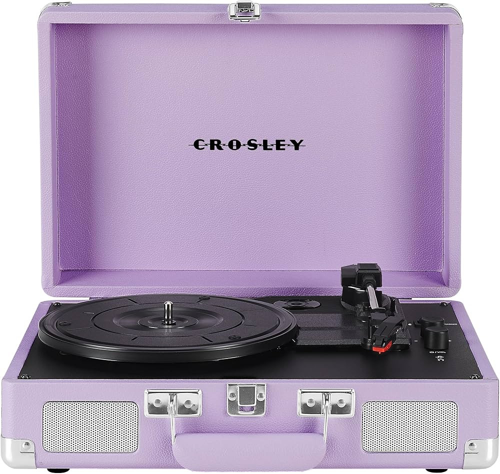 Crosley CR8005F-LN Cruiser Plus Vintage 3-Speed Bluetooth in/Out Suitcase Vinyl Record Player Tur... | Amazon (US)