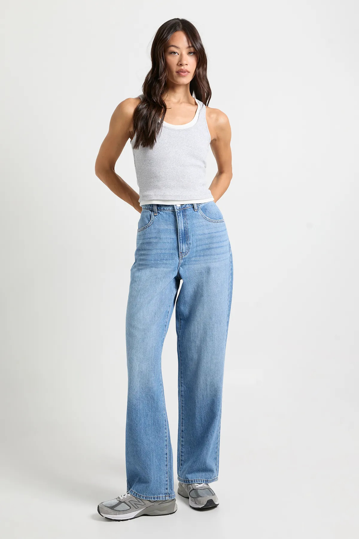 Jeans | Tall Basics High Waist Straight Leg Jean | boohoo | boohoo (US & Canada)