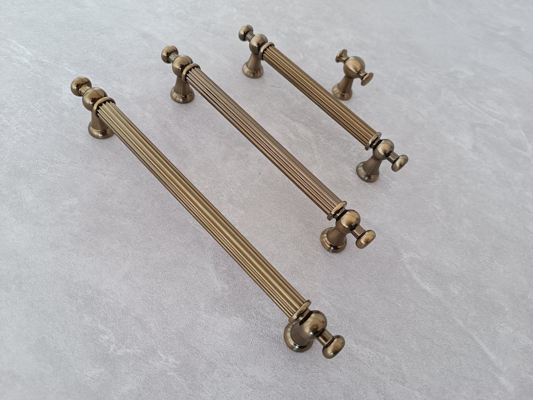 Antique Smoked Cabinet Handle, Unique Smoked Wardrobe Handles, Knobs Pulls Cabinet Drawer Handles... | Etsy (US)