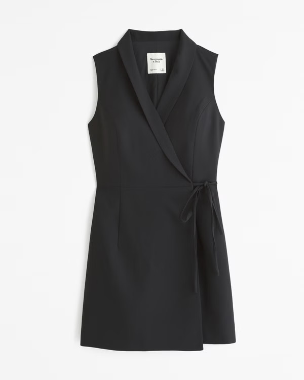 Women's Blazer Wrap Mini Dress | Women's New Arrivals | Abercrombie.com | Abercrombie & Fitch (US)