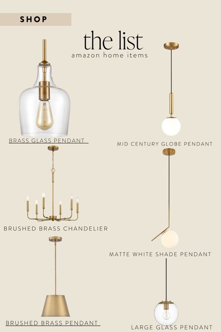 Amazon home: pendant lighting, glass pendant, brass pendant, gold pendant, kitchen lighting, bath lighting

#LTKhome