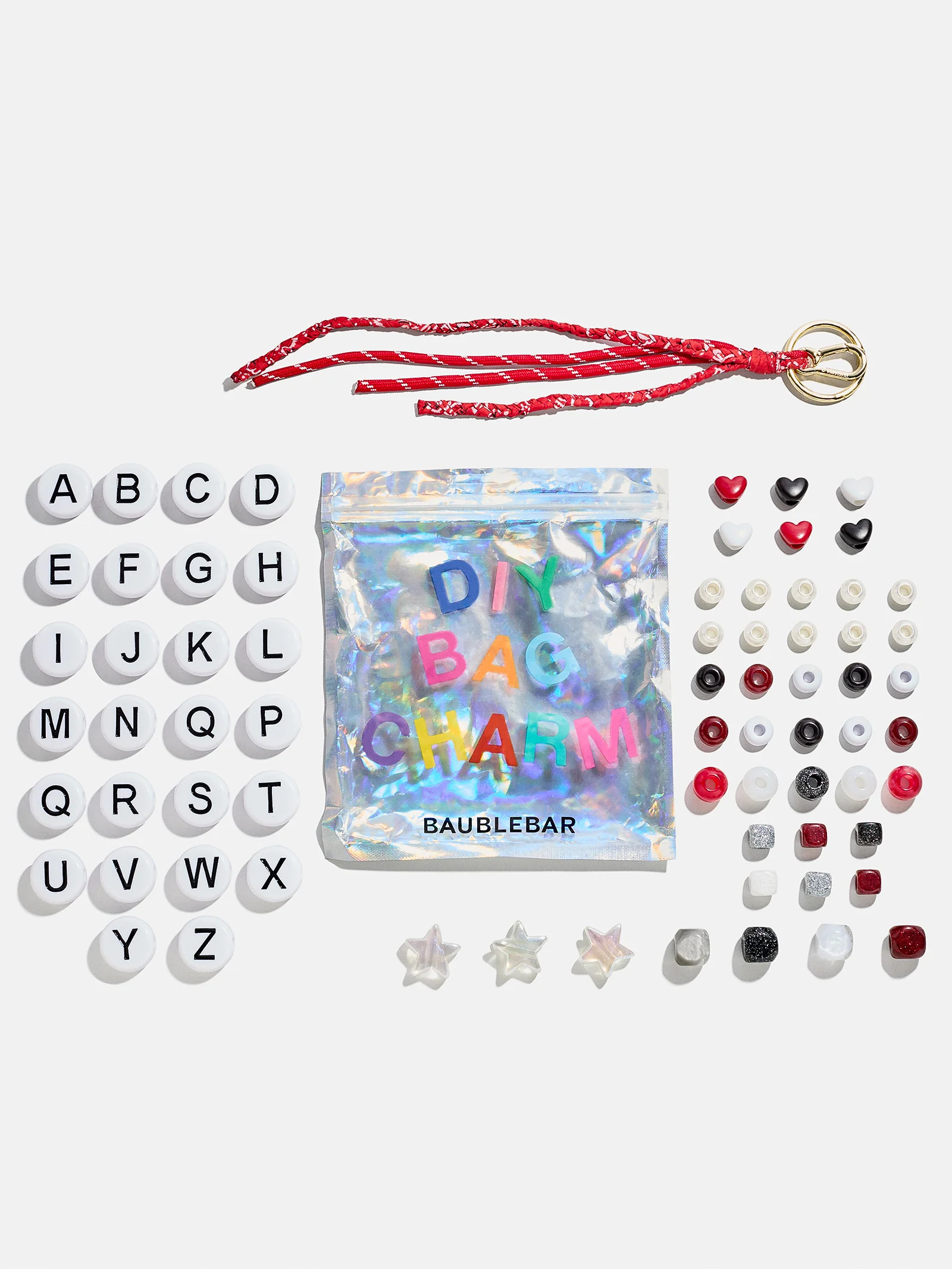 The Mini Custom Bead Kit - Red/Star | BaubleBar