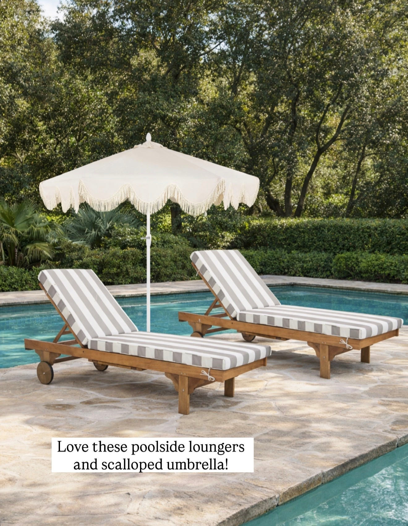 Cutest poolside loungers! If I had a pool, I’d totally get these 😍

#LTKHome