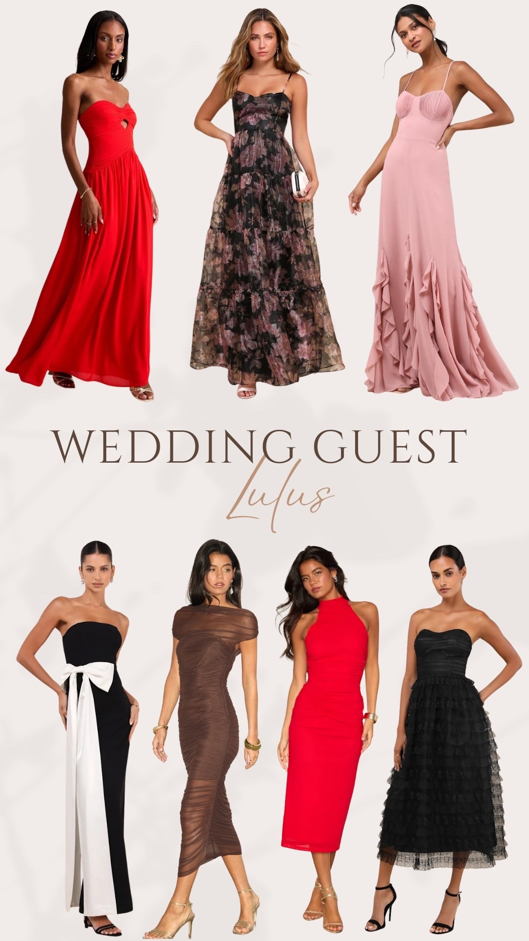 Affordable fall wedding guest dresses 

#wedding #lulus #dress #weddingguest 

#LTKParties #LTKWedding #LTKStyleTip