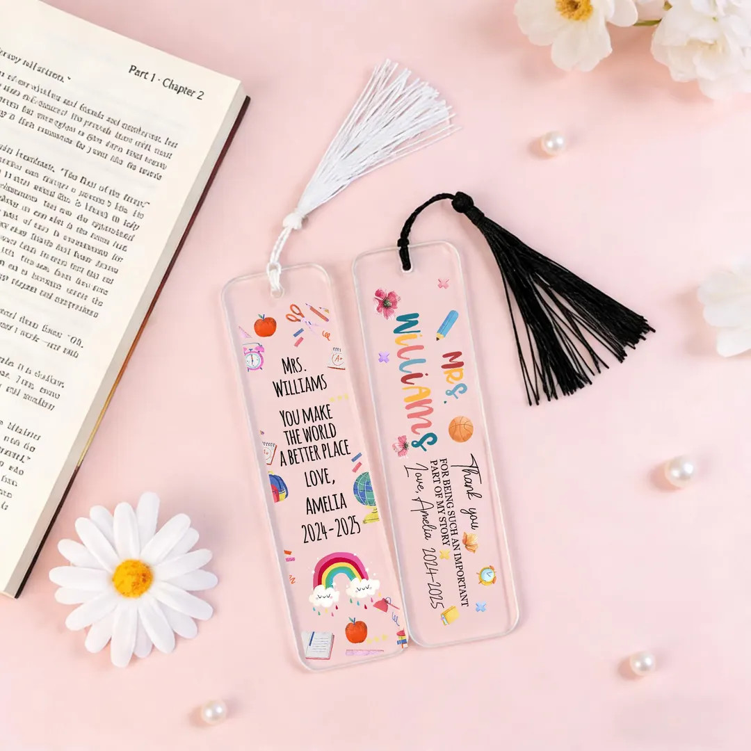 Custom Teacher Appreciation Gift, Teachers Thank You Gifts Bookmark, Teacher Bookmark Gifts, Leav... | Etsy (US)