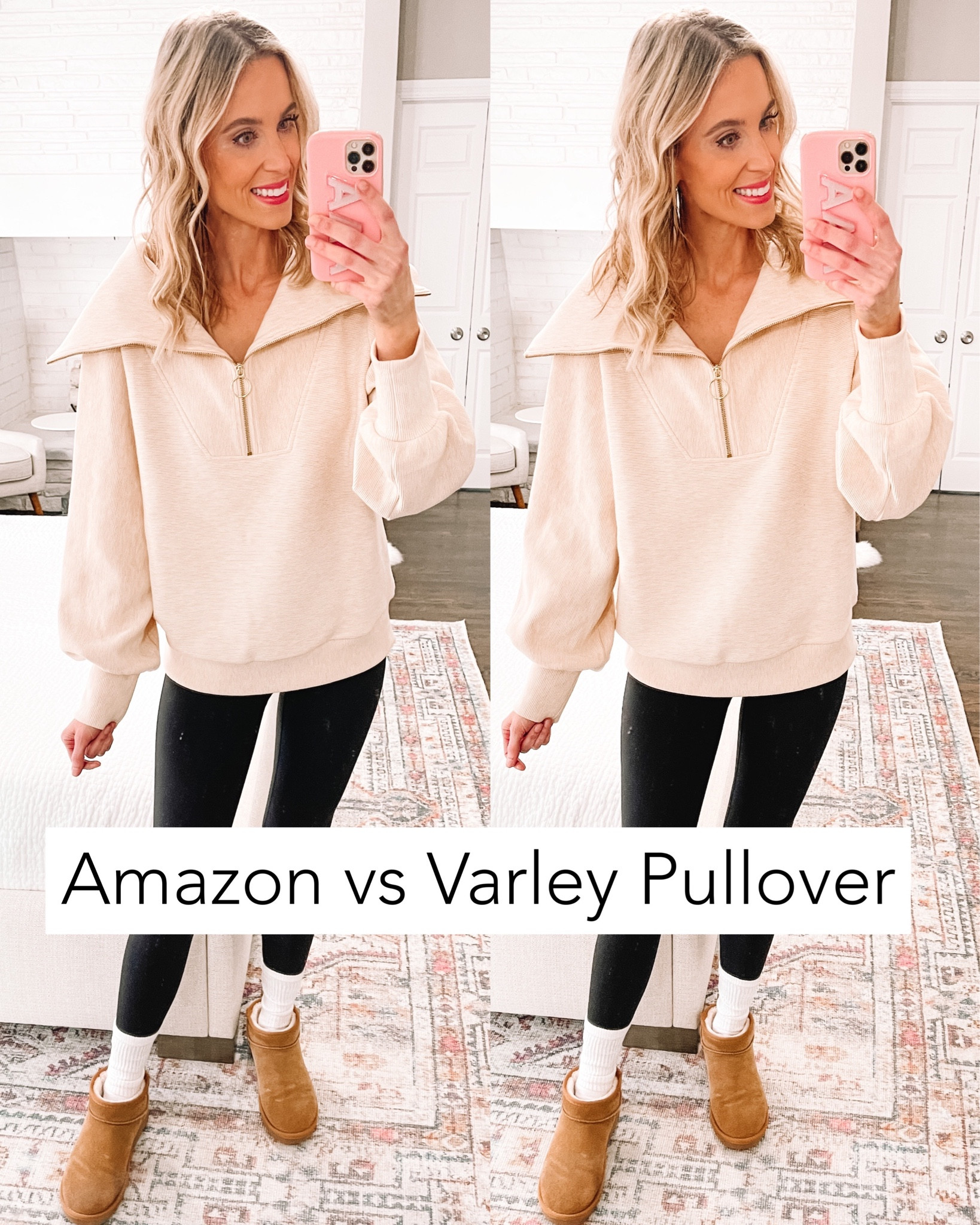 Amazon Vs Varley Pullover / Lululemon pullover dupe / amazon dupe / amazon pullover  / lululemon dupe

#LTKstyletip #LTKunder50 #LTKSeasonal