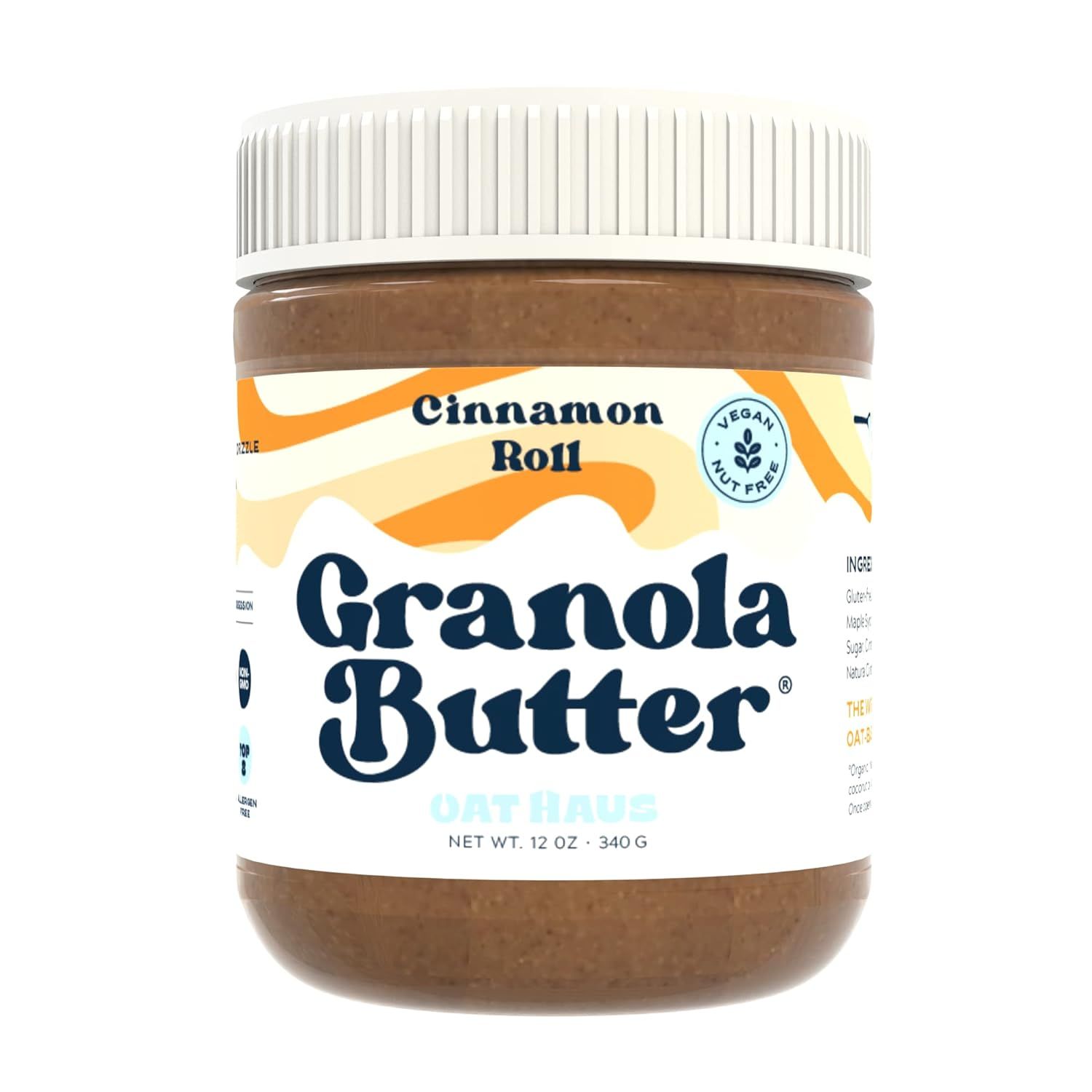 KWEEN Oat Haus Cinnamon Roll Granola Butter | Peanut-free, Almond (Tree-Nut) Free, & School-Safe ... | Amazon (US)