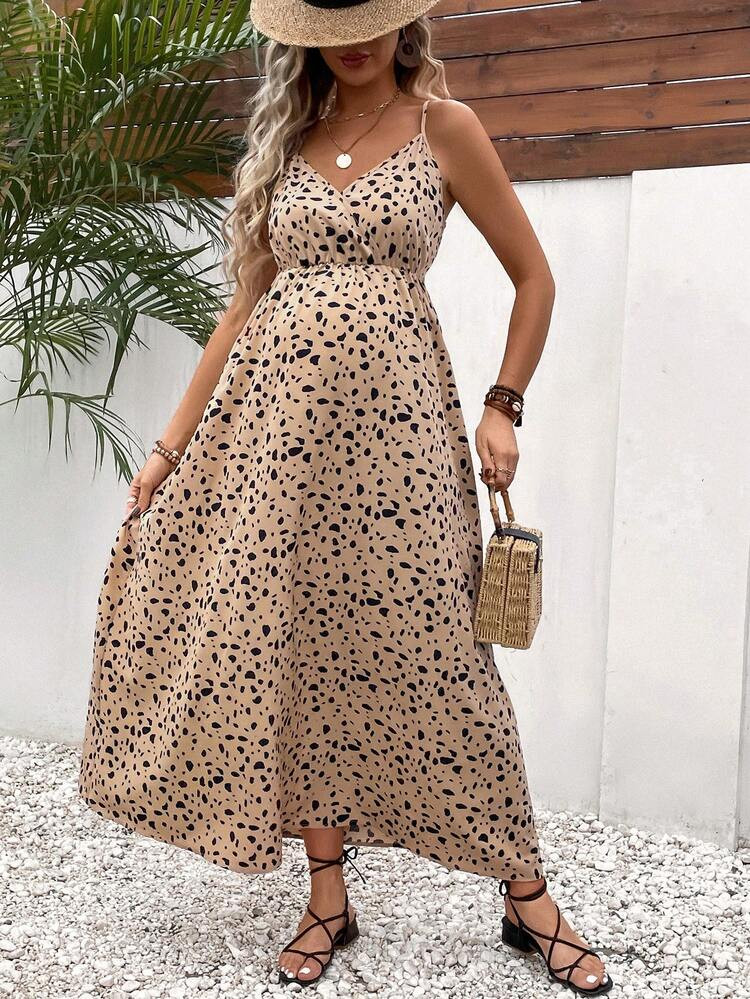 SHEIN Maternity Allover Print Cami Dress | SHEIN