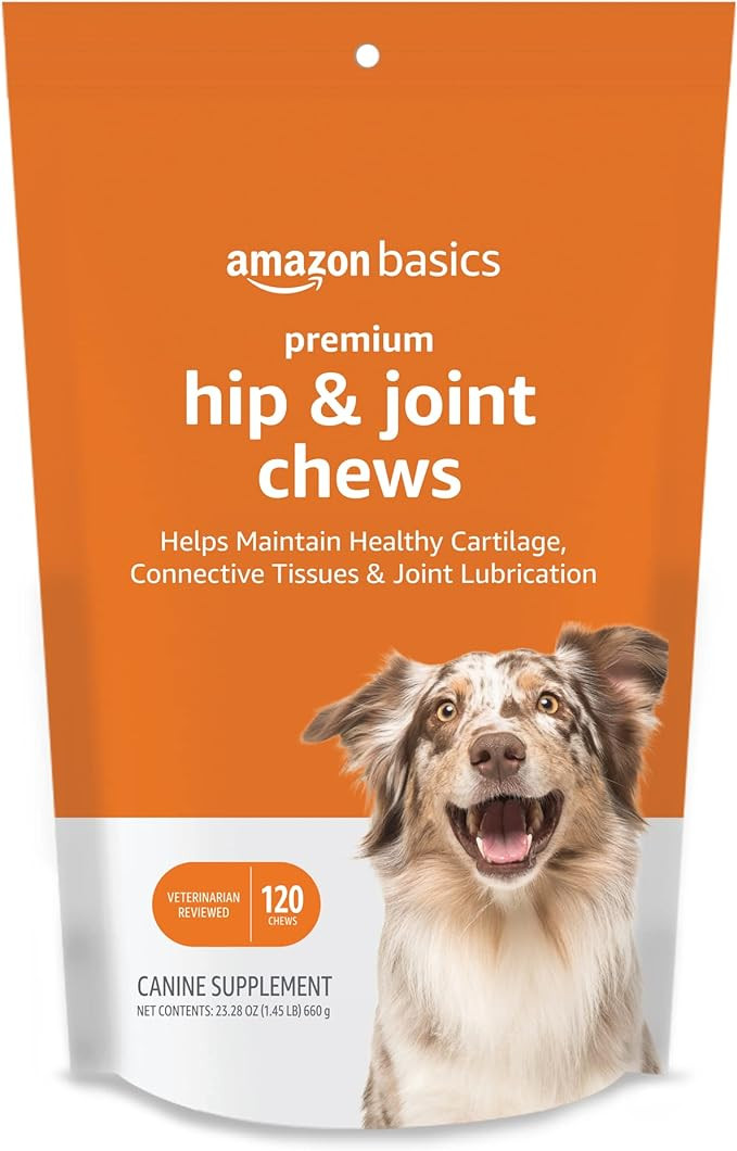 Amazon Basics Premium Dog Hip & Joint Supplement Chews with EPA and DHA, 120 Count (Previously So... | Amazon (US)