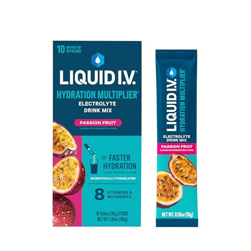 Liquid I.V.® Hydration Multiplier - Passion Fruit | Electrolyte Powder Drink Mix | 1 Pack (10 Servings) | Amazon (US)