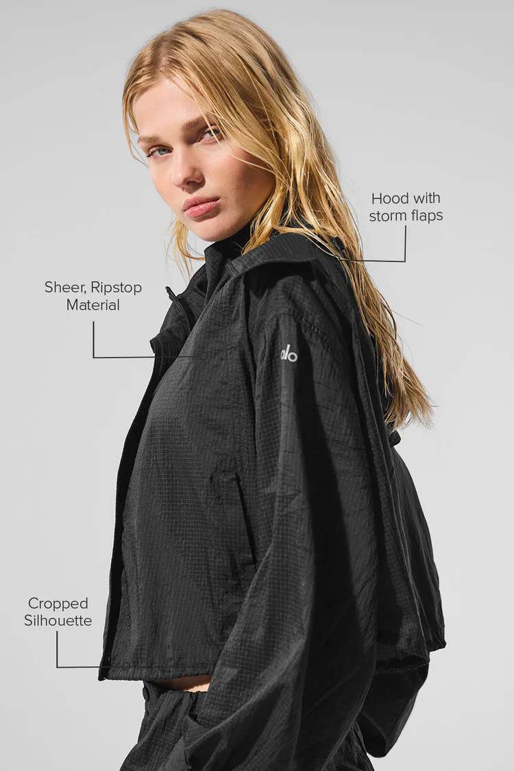 Cropped Game Time Full Zip Jacket | Alo Yoga (US)