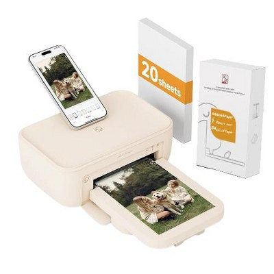 Hanin CP4100 4x6" Bluetooth Photo Printer with 20 Photo Sheets – Full Color Prints, App Compatible | Target