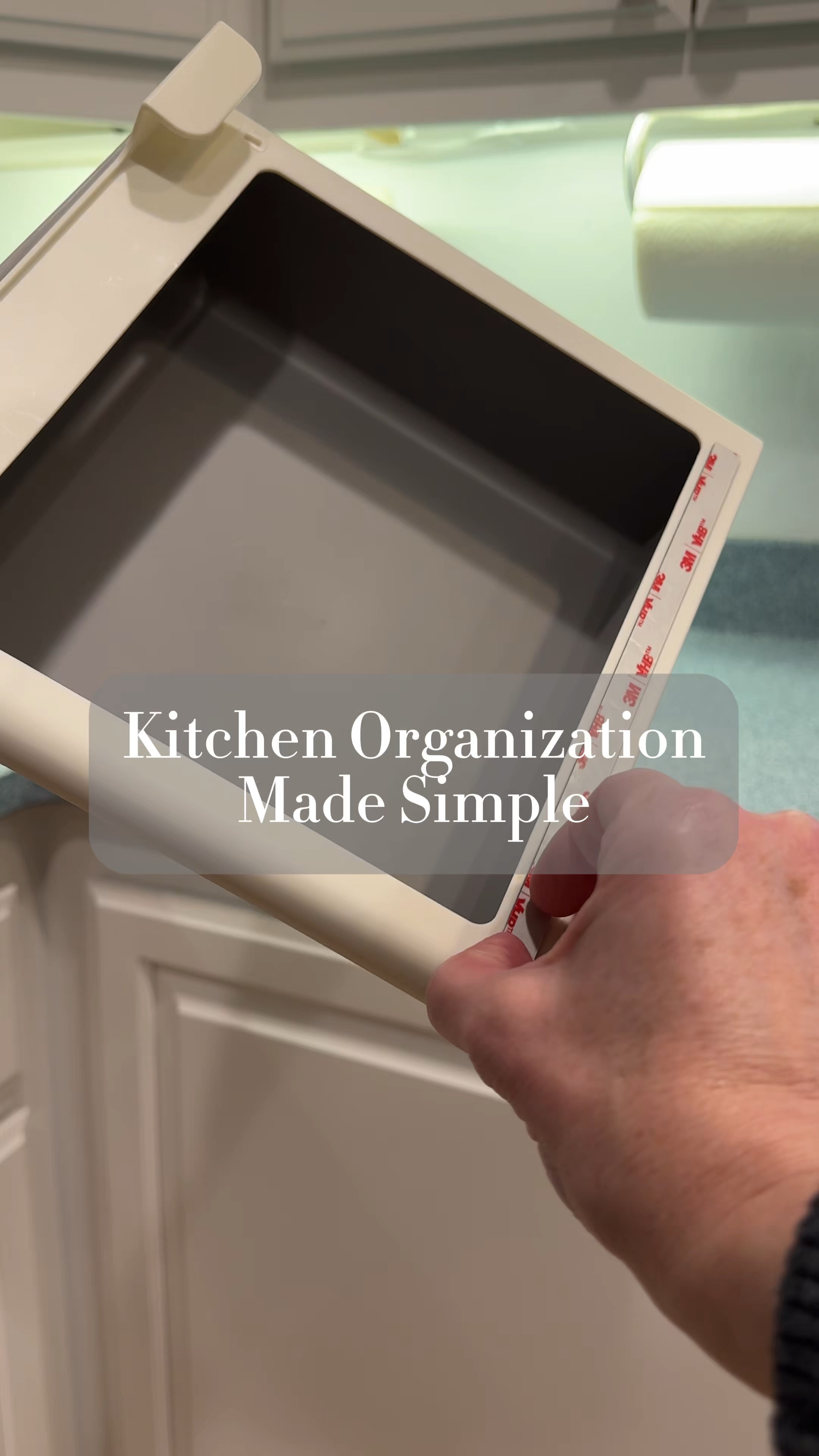 Two brilliant options for messy cabinets! Peel and stick these drawers to your shelves to store loose items such as water bottle caps and straws. Sliding on these wire shelves can utilize unused space for glasses or plates. It's super easy, and no tools are required! 

#LTKFindsUnder50 #LTKHome