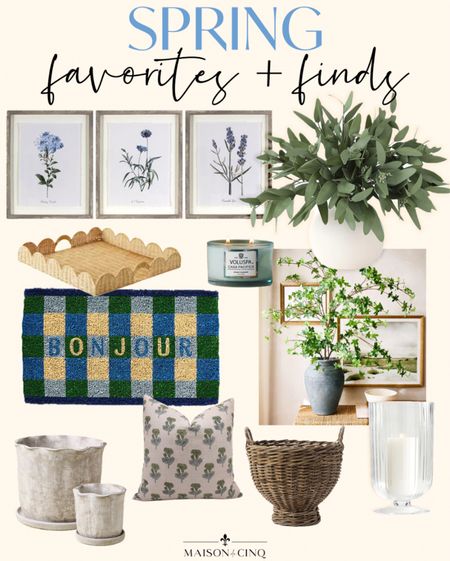 Favorite finds for spring that will refresh your spaces! 

#homedecor #springdecor #fauxbranches #doormat #throwpillows #planters #baskets #tray #walldecor 

#LTKfindsunder50 #LTKSeasonal #LTKhome