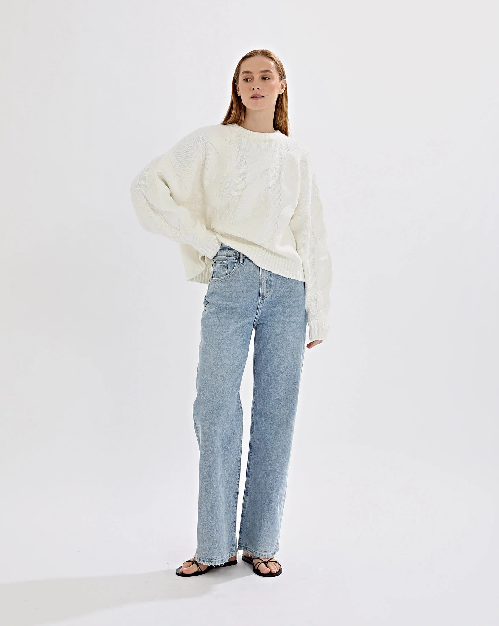 Bimmi Knit Jumper Cream | One Mile