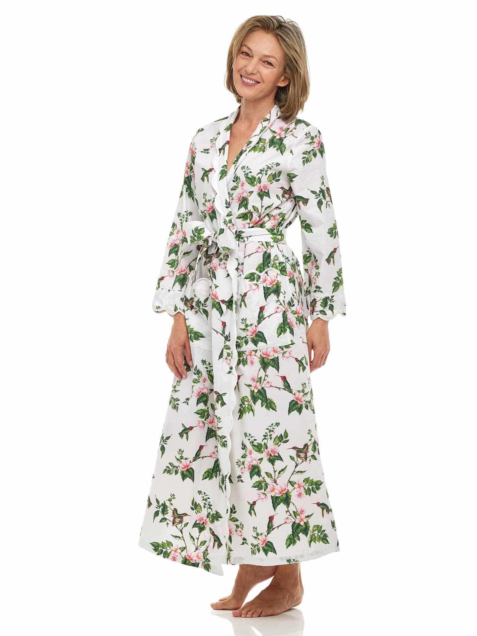 White Hummingbird Classic Robe | Heidi Carey